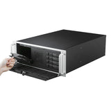 4U rack/tower server chassis, supports EATX/ATX motherboard, supports up to 8 SAS/SATA HDD bays